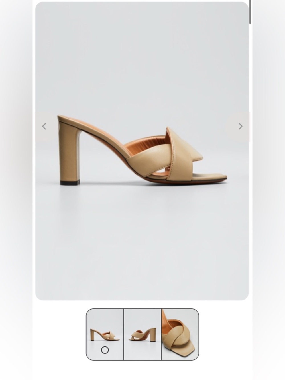 ATP Atelier Bitritto Heeled Sandals Sage EU 39 Metal Free Napa Leather